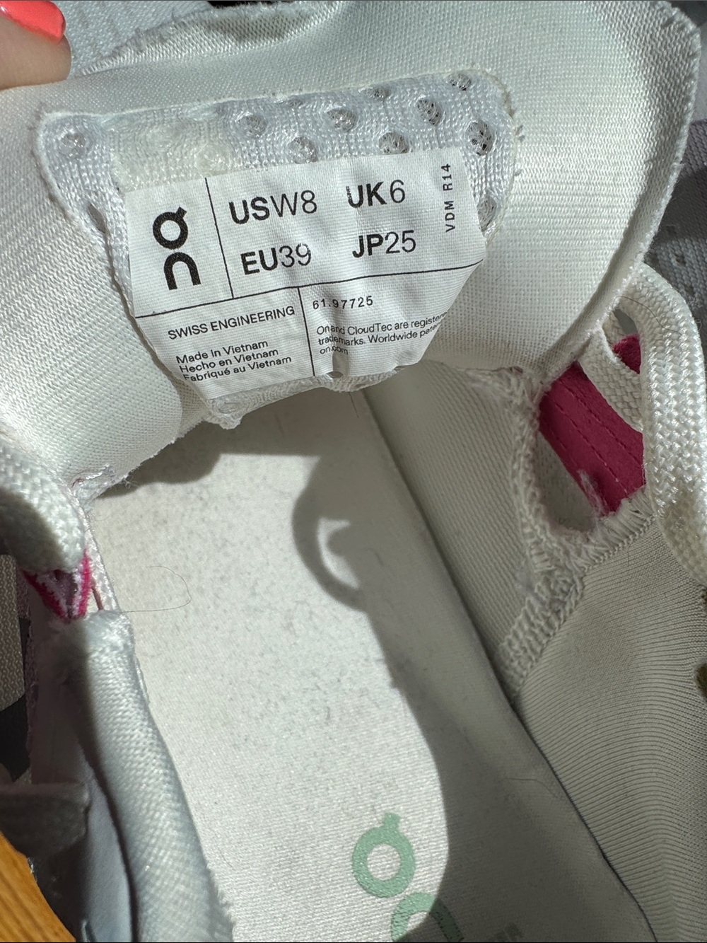 On Running Cloudmonster White Lima Pink Running Sneakers Shoes LKNW in Box! - Picture 8 of 10